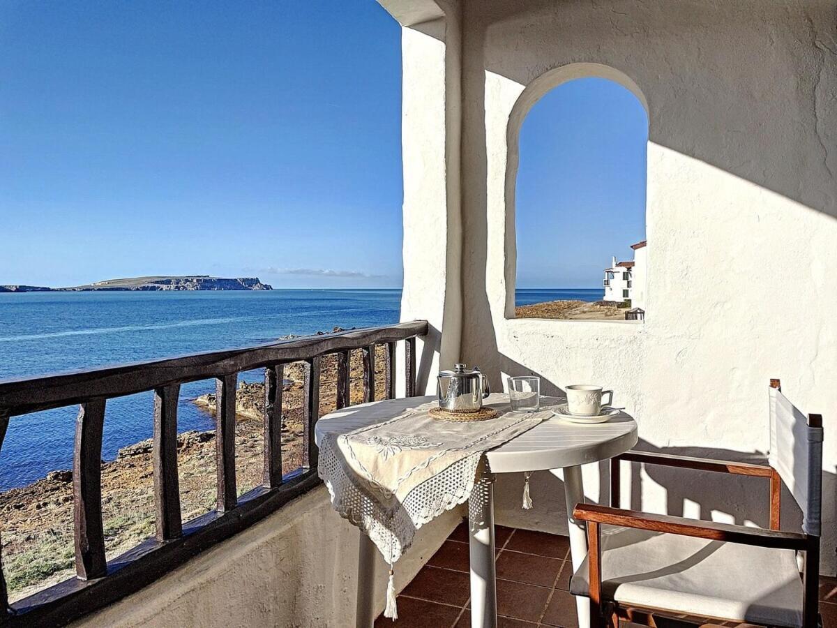 P98 - Bonito Apartamento Sobre El Mar Fornells  Esterno foto